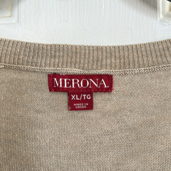 Merona Light weight tan sweater size XL - Picture 3 of 4